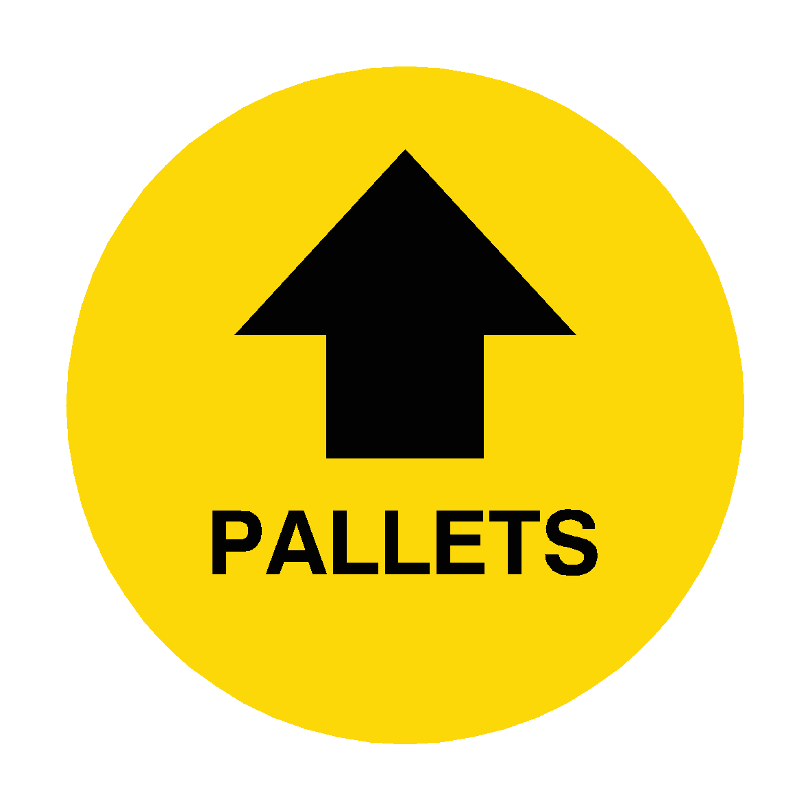 Pallets Arrow Floor Sticker