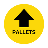 Pallets Arrow Floor Sticker | Safety-Label.co.uk