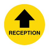 Reception Arrow Floor Sticker | Safety-Label.co.uk