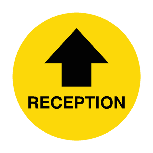 Reception Arrow Floor Sticker | Safety-Label.co.uk