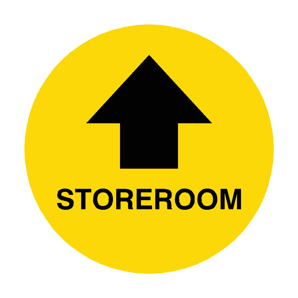 Stor Room Sticker Store Room Arrow Floor Sticker