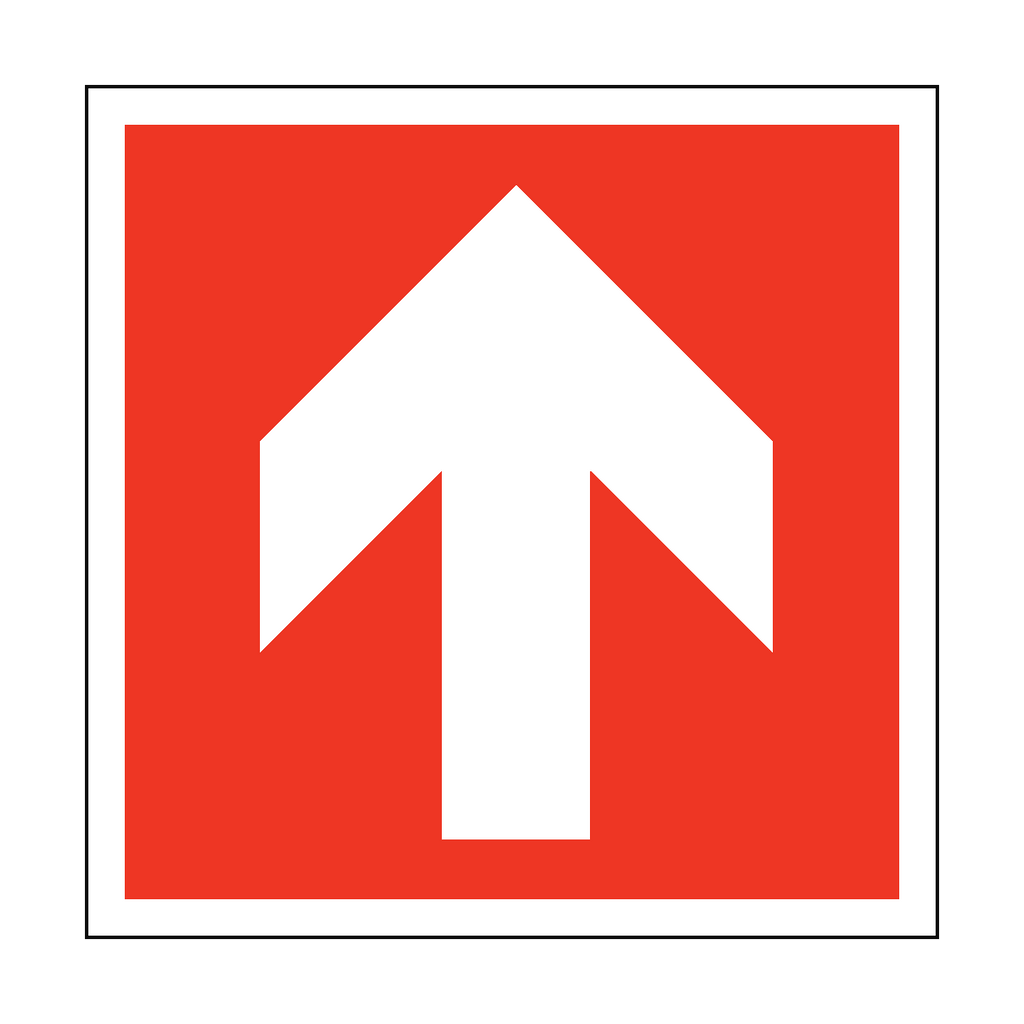 Arrow Sticker Up | Safety-Label.co.uk