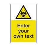 Biological Custom Hazard Sticker | Safety-Label.co.uk