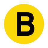 Letter B Floor Marker | Safety-Label.co.uk