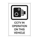 CCTV In Operation Vehicle Sticker | Safety-Label.co.uk