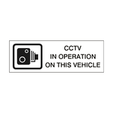 CCTV In Operation On This Vehicle Sticker | Safety-Label.co.uk