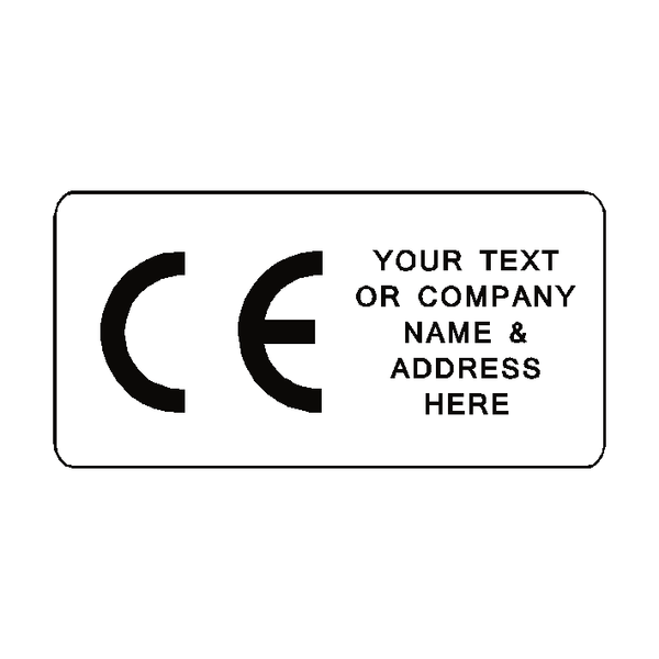 CE Label Custom Text