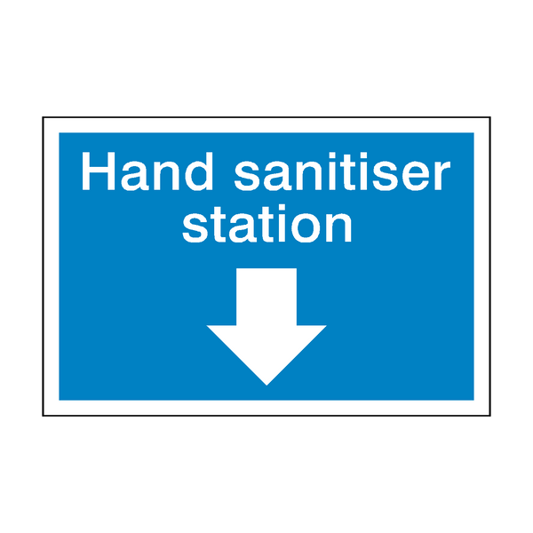 Hand Sanitiser Station Sign | Safety-Label.co.uk