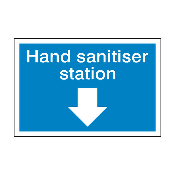 Hand Sanitiser Station Sticker | Safety-Label.co.uk