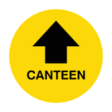 Canteen Arrow Floor Sticker | Safety-Label.co.uk