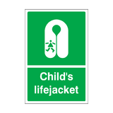 Child's Lifejacket Sign | Safety-Label.co.uk