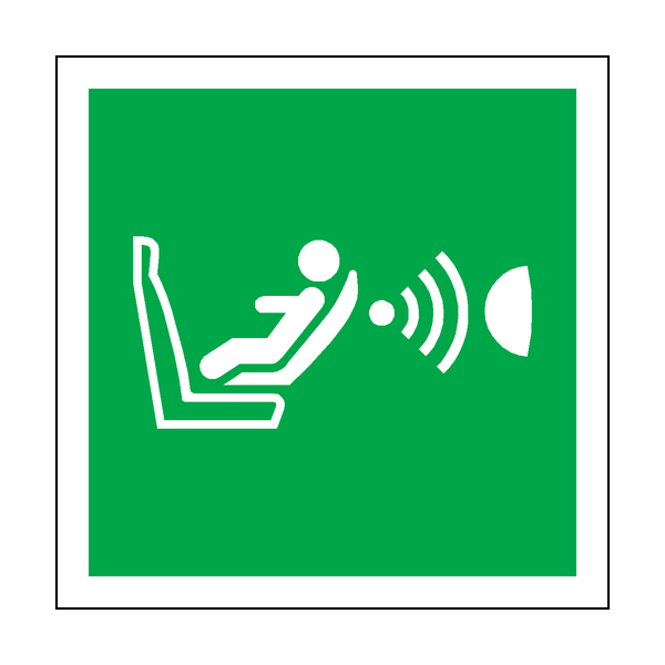 Child Seat Presence & Orientation Detection Symbol Sign | Safety-Label.co.uk