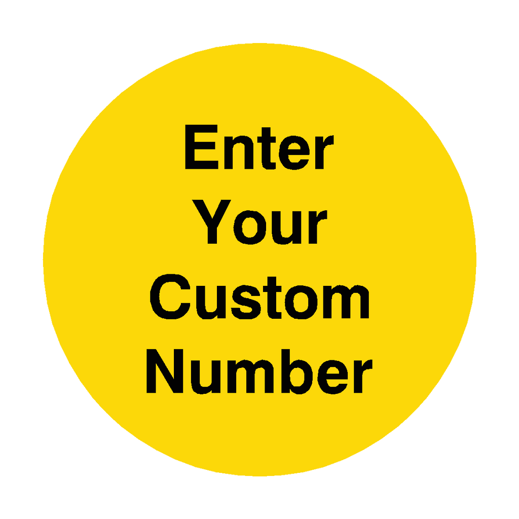Custom Number Floor Marker | Safety-Label.co.uk