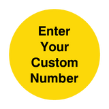 Custom Number Floor Marker | Safety-Label.co.uk