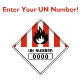 Custom UN Number Label | Safety-Label.co.uk