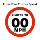 Custom Mph Speed Limit Sticker | Safety-Label.co.uk
