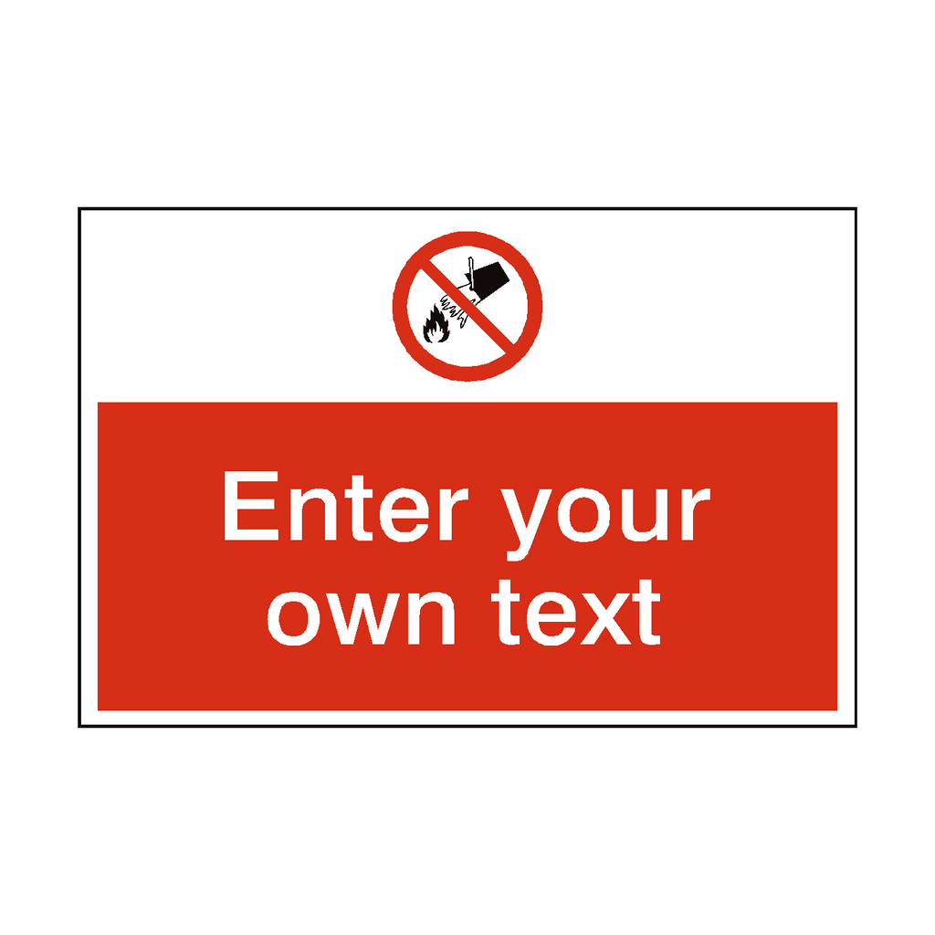Do Not Extinguish With Water Custom Safety Sticker | Safety-Label.co.uk