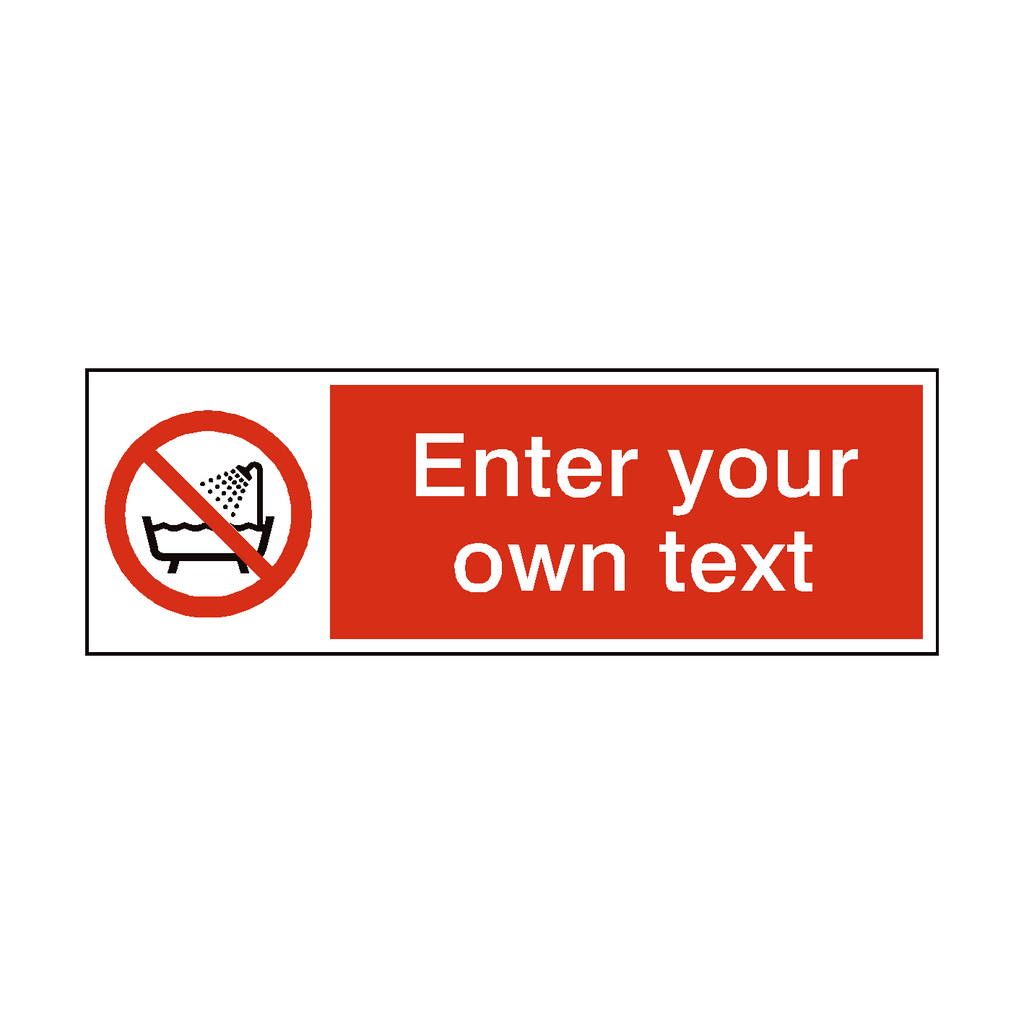 Do Not Use Device Near Water Custom Sticker | Safety-Label.co.uk
