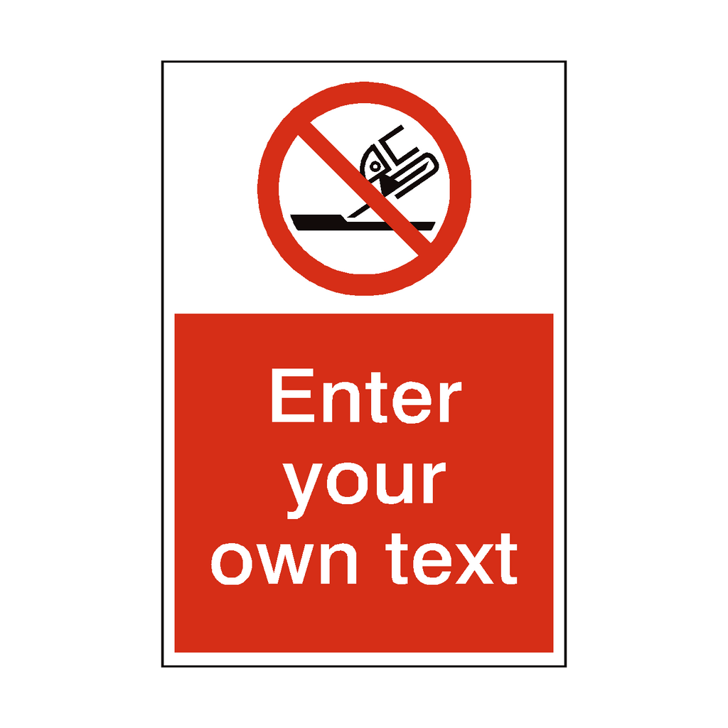 Do Not Use For Face Grinding Custom Prohibition Sticker | Safety-Label.co.uk