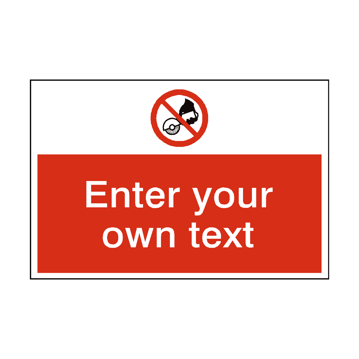 Do Not Use Hand Held Grinding Custom Safety Sticker