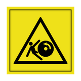 Danger Of Machine Running Backwards Label | Safety-Label.co.uk