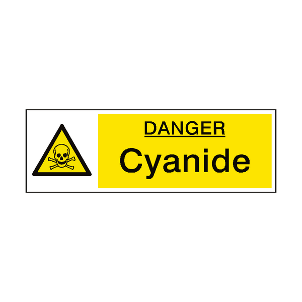 Danger Cyanide Hazard Sign | Safety-Label.co.uk