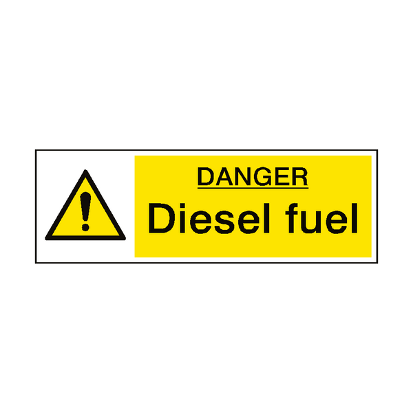 Danger Diesel Fuel Hazard Sign | Safety-Label.co.uk