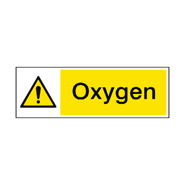Oxygen Hazard Sign | Safety-Label.co.uk