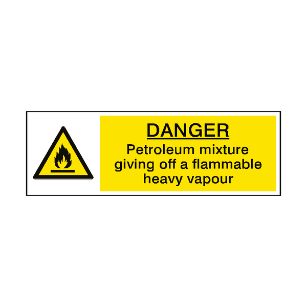 Danger Petrol Vapour Hazard Sign | Safety-Label.co.uk
