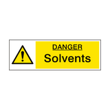 Danger Solvents Hazard Sign | Safety-Label.co.uk