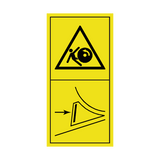 Danger Of Running Backwards On A Slope, Secure The Machine With Wedges Sticker | Safety-Label.co.uk