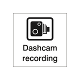 Dashcam Recording Vehicle Sticker - Safety-label.co.uk