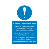 Dishwashing Machine Instructions Sign | Safety-Label.co.uk