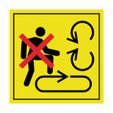 Do Not Step On Loading Platform Label | Safety-Label.co.uk