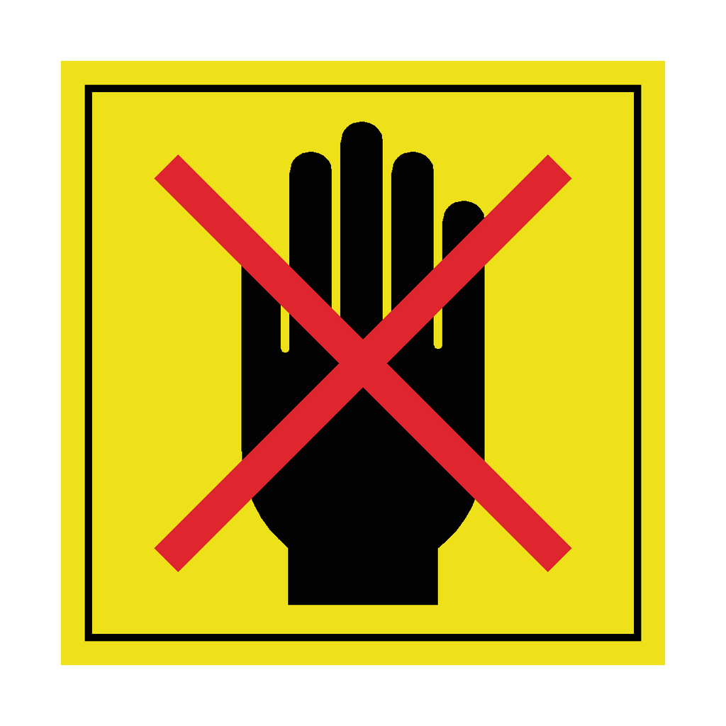 Do Not Touch ISO 11684 Label | Safety-Label.co.uk