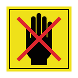 Do Not Touch ISO 11684 Label | Safety-Label.co.uk