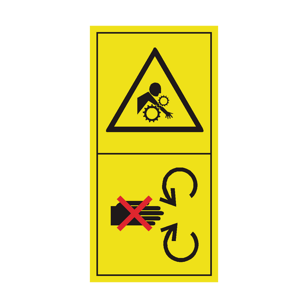 Do Not Open or Remove Safety Shield Sticker