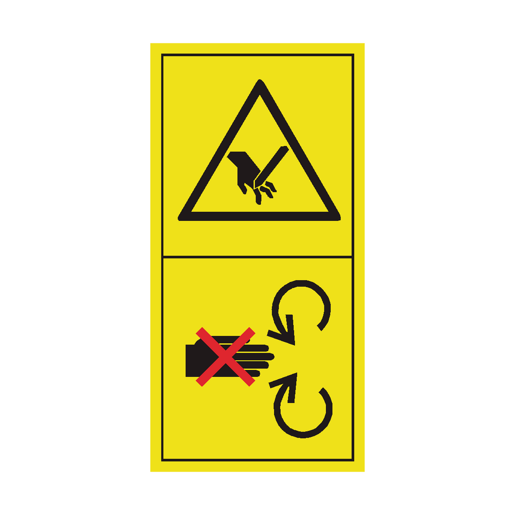 If Engine Running Do Not Remove Safety Shield Sticker | Safety-Label.co.uk