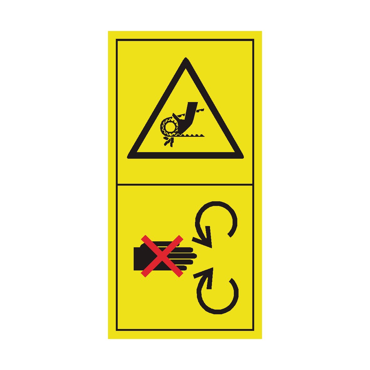 Do Not Open or Remove Safety Shield If Engine Running Sticker | Safety ...