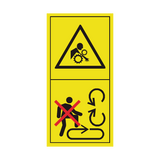 Do Not Step On The Loading Platform If PTO Is Connected To The Tractor & Engine Is Running Sticker | Safety-Label.co.uk