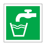 Drinking Water Symbol Sign | Safety-Label.co.uk