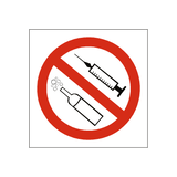 Drugs and Alcohol Vehicle Sticker | Safety-Label.co.uk