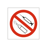 Drugs and Alcohol Vehicle Sticker | Safety-Label.co.uk
