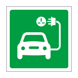 Electric Car / EV Charging Sign | Safety-Label.co.uk