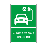 Electric Vehicle Charging Sign | Safety-Label.co.uk