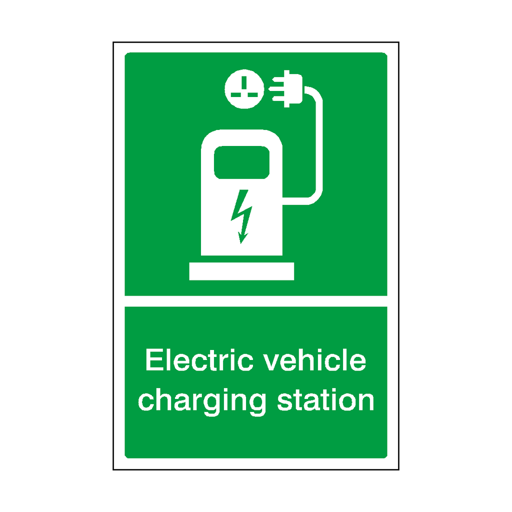 Electric Vehicle Charging Station Sign