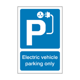 Electric Vehicle Parking Only Sign | Safety-Label.co.uk