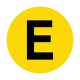 Letter E Floor Marker | Safety-Label.co.uk