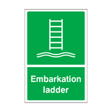 Embarkation Ladder Sticker | Safety-Label.co.uk