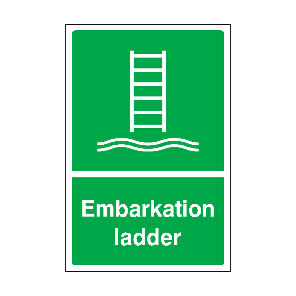 Embarkation Ladder Sign